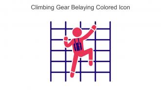 Climbing Gear Belaying Colored Icon In Powerpoint Pptx Png And Editable Eps Format
