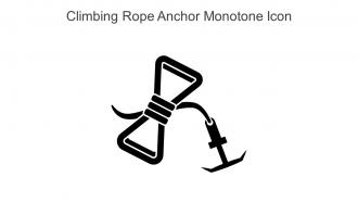 Climbing Rope Anchor Monotone Icon In Powerpoint Pptx Png And Editable Eps Format