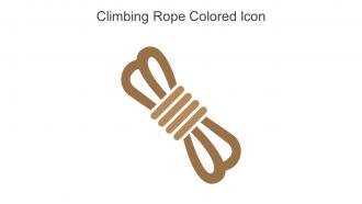Climbing Rope Colored Icon In Powerpoint Pptx Png And Editable Eps Format
