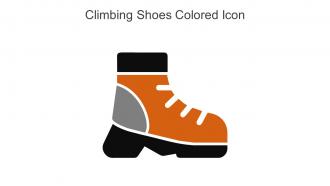 Climbing Shoes Colored Icon In Powerpoint Pptx Png And Editable Eps Format