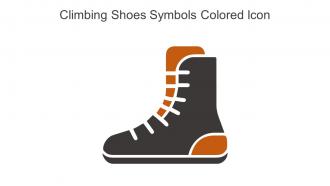 Climbing Shoes Symbols Colored Icon In Powerpoint Pptx Png And Editable Eps Format