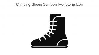 Climbing Shoes Symbols Monotone Icon In Powerpoint Pptx Png And Editable Eps Format