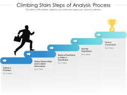 Climbing stairs steps of analysis process