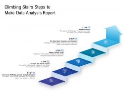 Climbing stairs steps to make data analysis report