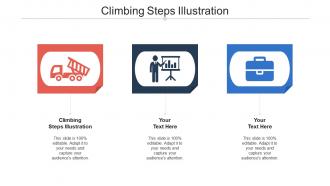 Climbing steps illustration ppt powerpoint presentation ideas diagrams cpb
