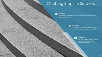 Climbing Steps Powerpoint PPT Template Bundles