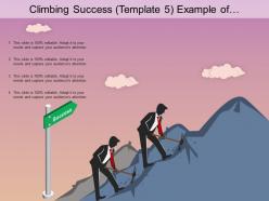 Climbing Success Example Of Ppt Presentation