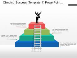 Climbing Success Powerpoint Presentation