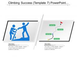 Climbing Success Powerpoint Presentation Templates