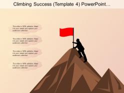 Climbing Success Powerpoint Templates