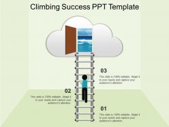Climbing Success Ppt Template