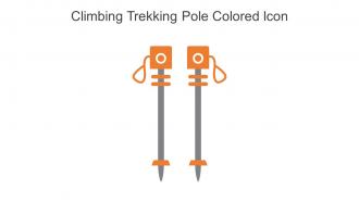 Climbing Trekking Pole Colored Icon In Powerpoint Pptx Png And Editable Eps Format