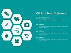 Clinical data solutions ppt powerpoint presentation inspiration gridlines