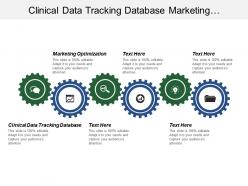 Clinical data tracking database marketing optimization customer experience