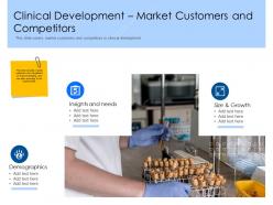 Clinical development market customers and competitors size ppt powerpoint presentation slides