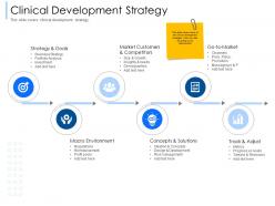 Clinical development strategy track adjust ppt powerpoint presentation show deck