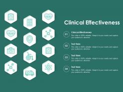 Clinical effectiveness ppt powerpoint presentation layouts background image