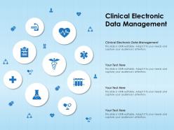 Clinical electronic data management ppt powerpoint presentation summary graphics template