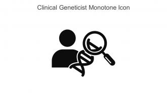 Clinical Geneticist Monotone Icon In Powerpoint Pptx Png And Editable Eps Format