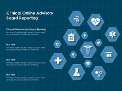 Clinical online advisory board reporting ppt powerpoint presentation ideas model
