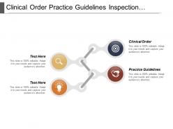 Clinical Order Practice Guidelines Inspection Reports Going Concern