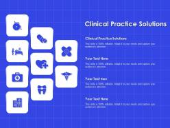 Clinical practice solutions ppt powerpoint presentation professional format ideas