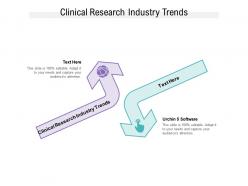 Clinical research industry trends ppt powerpoint presentation summary samples cpb