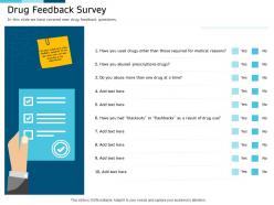 Clinical Research Marketing Strategies Drug Feedback Survey Ppt Structure