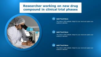 Clinical Research Trial Stages Researcher Working On New Drug Compound