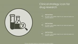 Clinical Strategy Icon For Drug Research