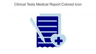 Clinical Tests Medical Report Colored Icon In Powerpoint Pptx Png And Editable Eps Format