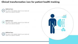 Clinical Transformation Icon For Patient Health Tracking
