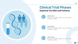 Clinical Trial Phases Depicted Via DNA And Patients Research Design For Clinical Trials