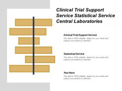 Clinical trial support service statistical service central laboratories
