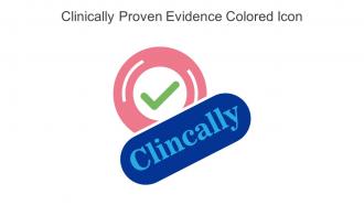 Clinically Proven Evidence Colored Icon In Powerpoint Pptx Png And Editable Eps Format