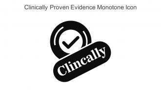 Clinically Proven Evidence Monotone Icon In Powerpoint Pptx Png And Editable Eps Format