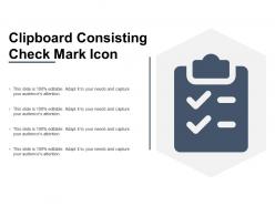 Clipboard consisting check mark icon