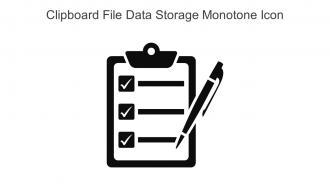 Clipboard File Data Storage Monotone Icon In Powerpoint Pptx Png And Editable Eps Format