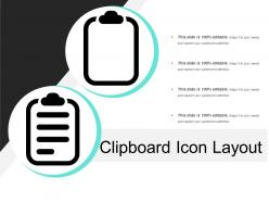 Clipboard icon layout