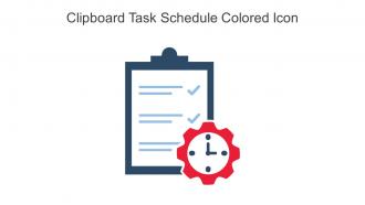 Clipboard Task Schedule Colored Icon In Powerpoint Pptx Png And Editable Eps Format