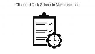 Clipboard Task Schedule Monotone Icon In Powerpoint Pptx Png And Editable Eps Format