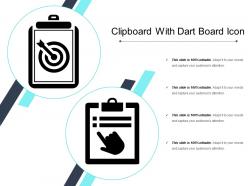 Clipboard with dart board icon
