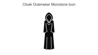 Cloak Outerwear Monotone Icon In Powerpoint Pptx Png And Editable Eps Format