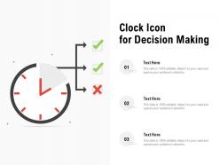 Clock icon for decision making