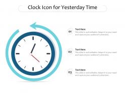 Clock icon for yesterday time