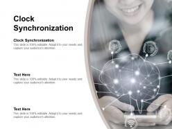Clock synchronization ppt powerpoint presentation outline professional cpb