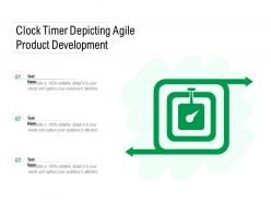Clock timer depicting agile product development