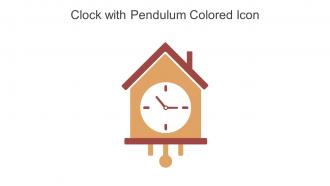 Clock With Pendulum Colored Icon In Powerpoint Pptx Png And Editable Eps Format