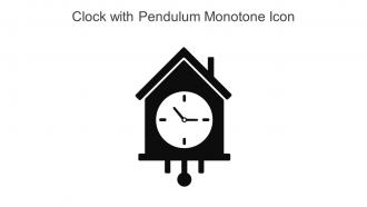 Clock With Pendulum Monotone Icon In Powerpoint Pptx Png And Editable Eps Format
