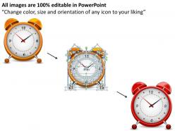 Clocks powerpoint template slide